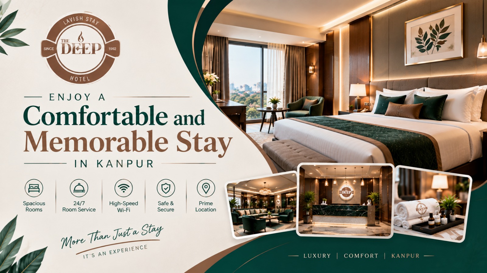 Enjoy a Comfortable & Memorable Stay in Kanpur | The Deep Hotel