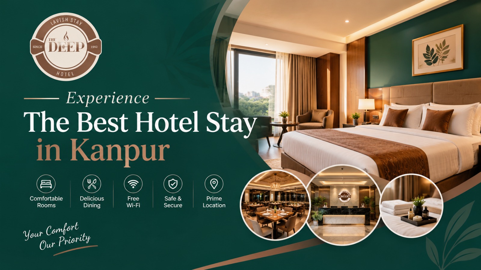 The Best Hotel Stay in Kanpur: A Comfortable & Convenient Stay at The Deep Hotel